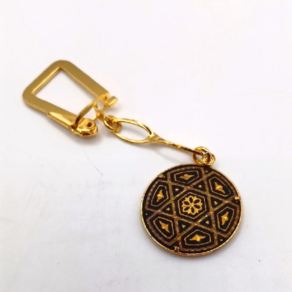 Damascene Keychain